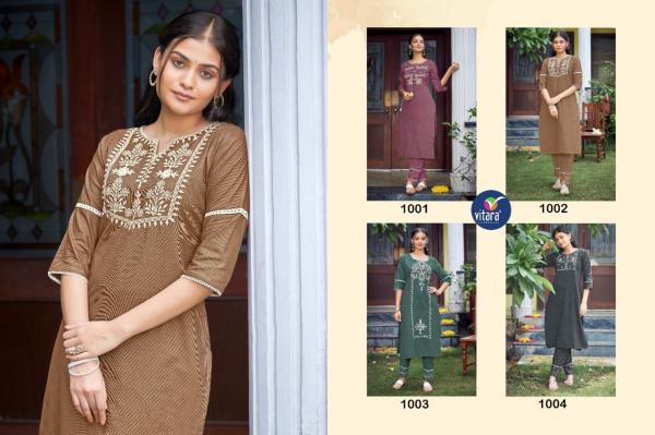 Vitara Signature Embroidery Wear Kurti With Pant Collection